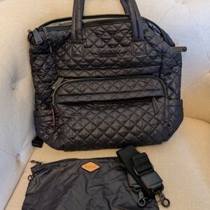 MZ Wallace Midnight Quilted Tote